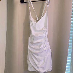 Naked Wardrobe White Mini Dress